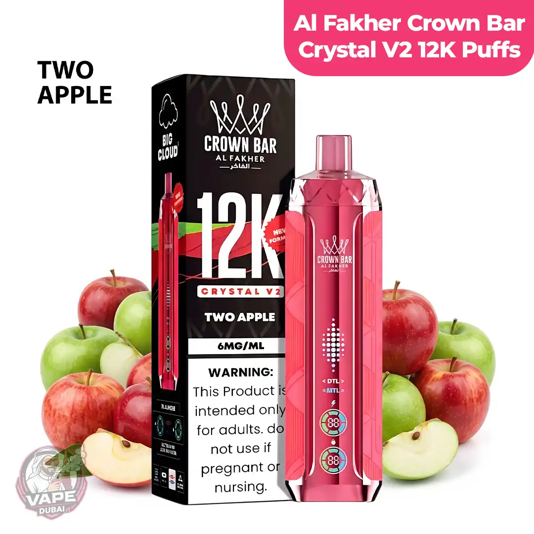 Al-Fakher Crown Bar Crystal V2 - 12K Disposable Vape