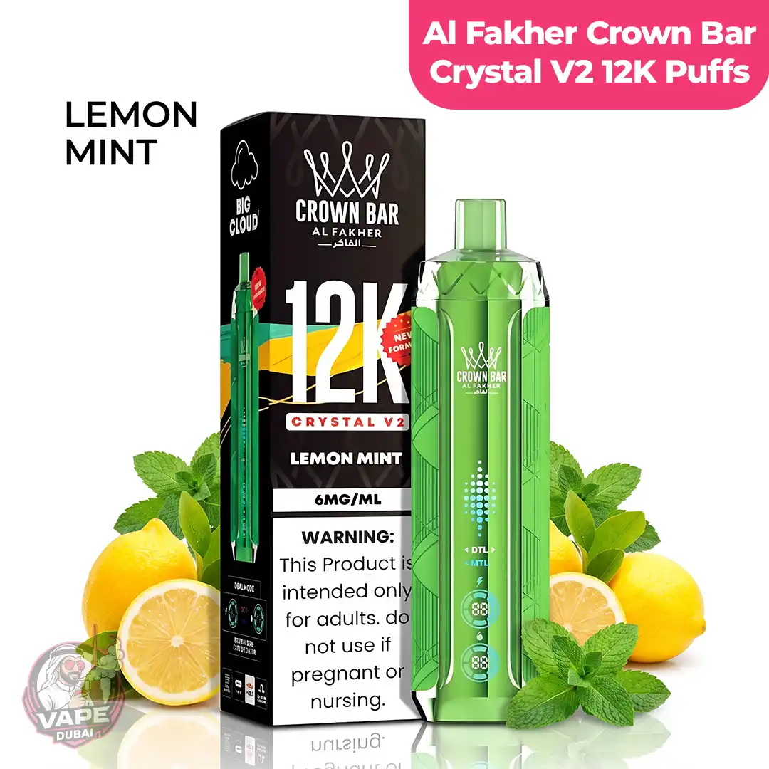 Al-Fakher Crown Bar Crystal V2 - 12K Disposable Vape