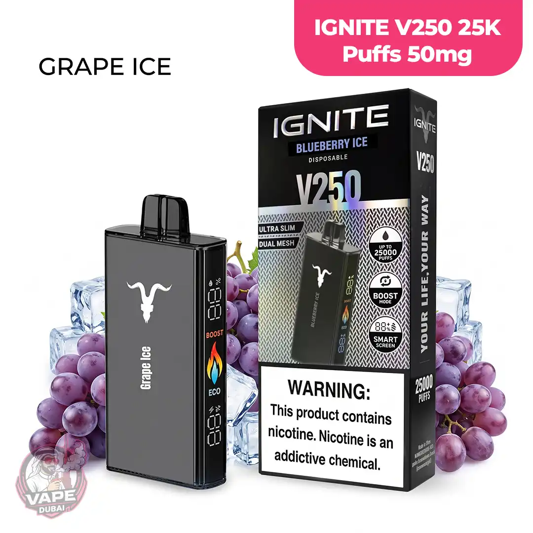 50mg IGNITE V250 25K Puffs Disposable Vape, Abu-Dhabi