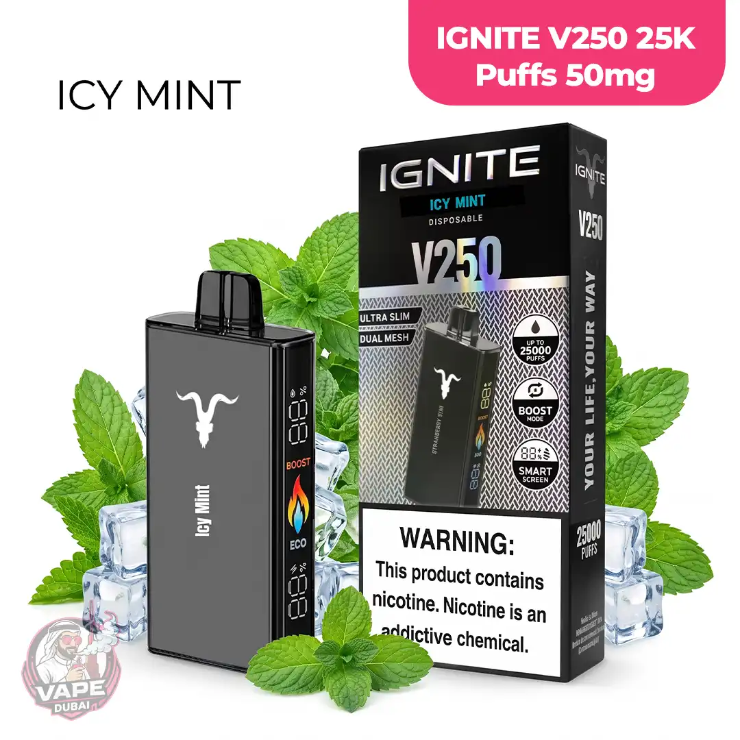 50mg IGNITE V250 25K Puffs Disposable Vape, Abu-Dhabi