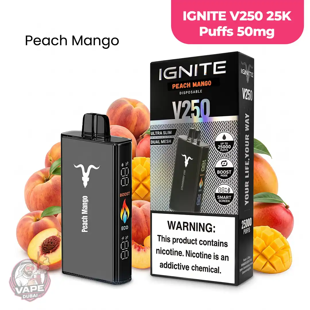 50mg IGNITE V250 25K Puffs Disposable Vape, Abu-Dhabi
