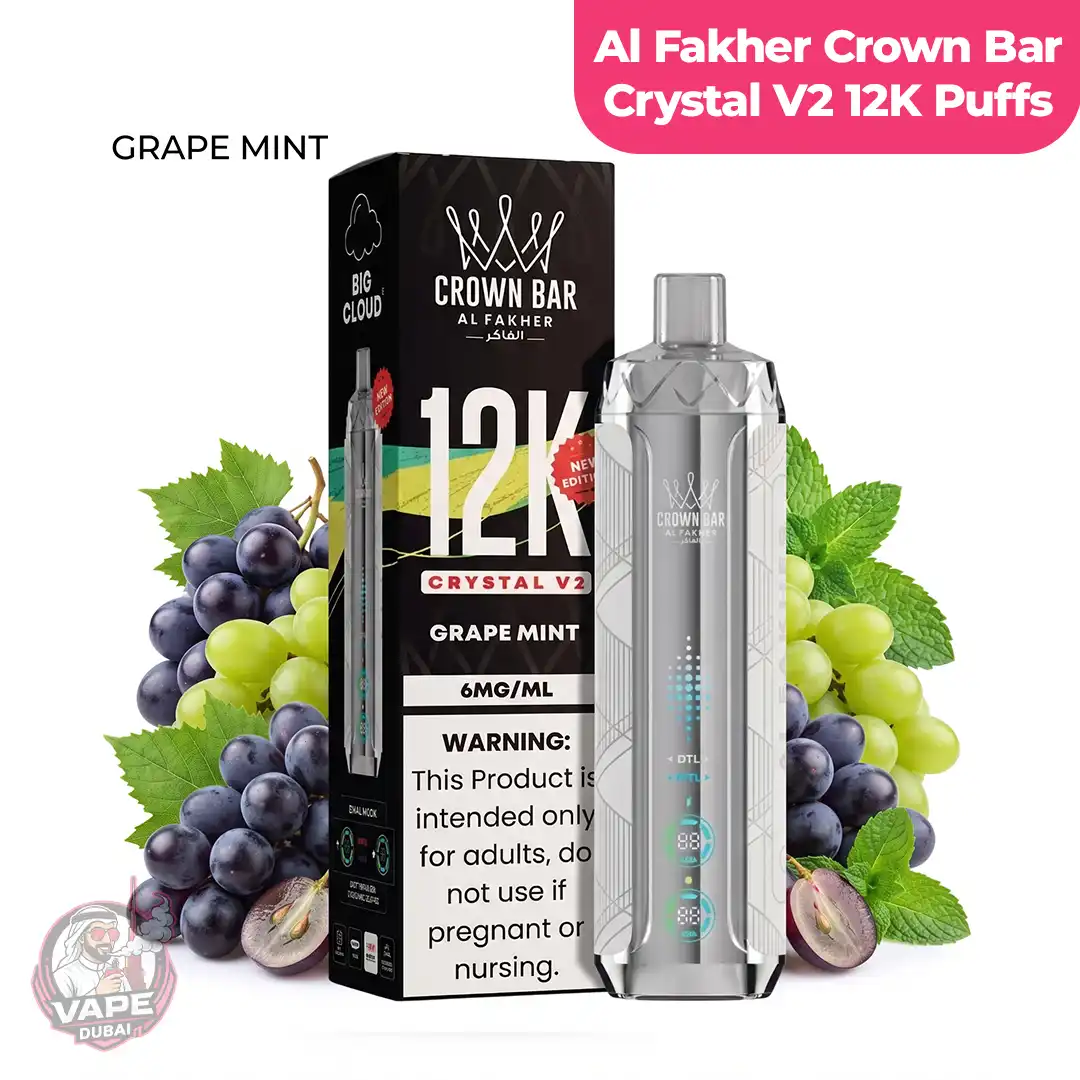 Al-Fakher Crown Bar Crystal V2 - 12K Disposable Vape