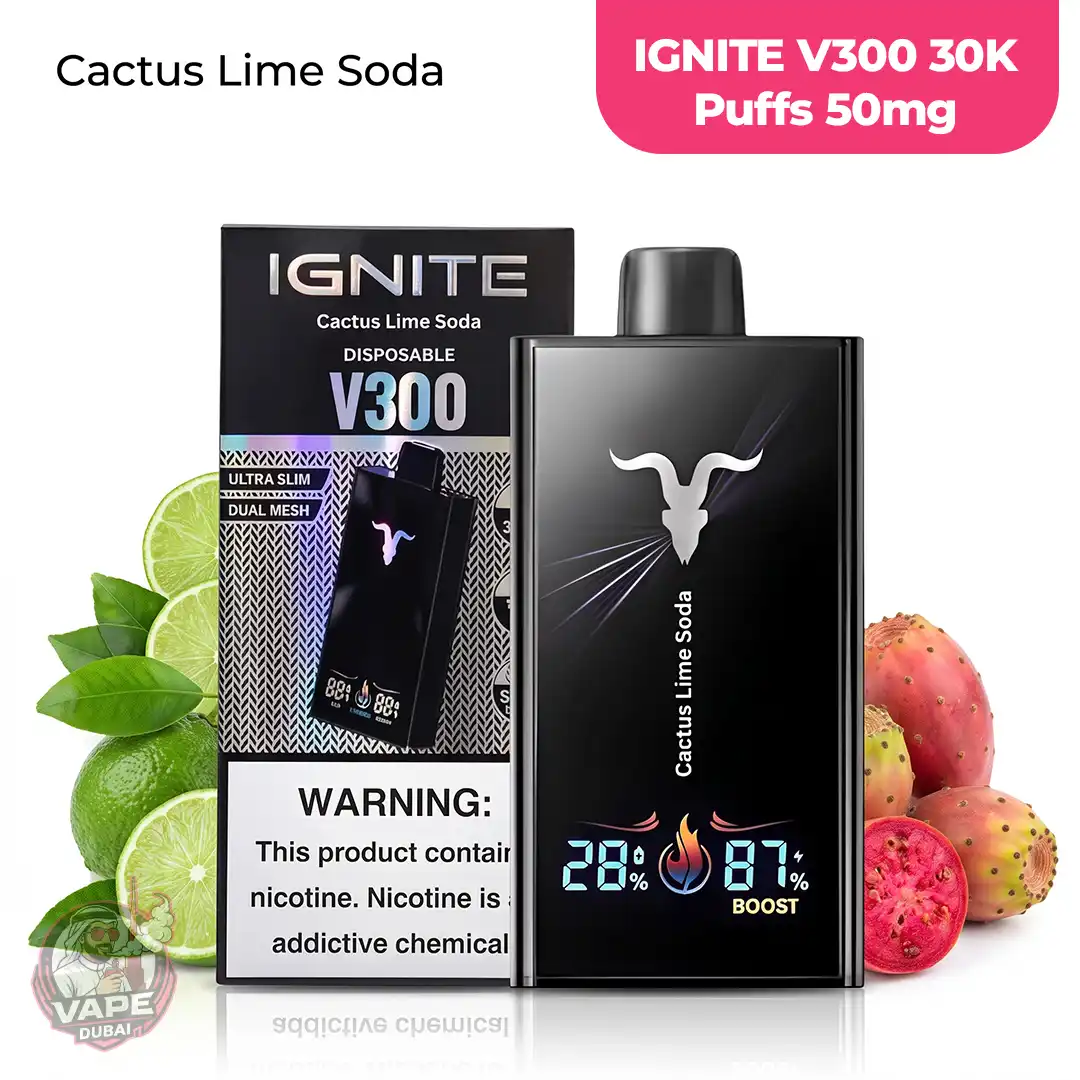 IGNITE V300 30K Puffs Disposable Vape 50mg in the UAE