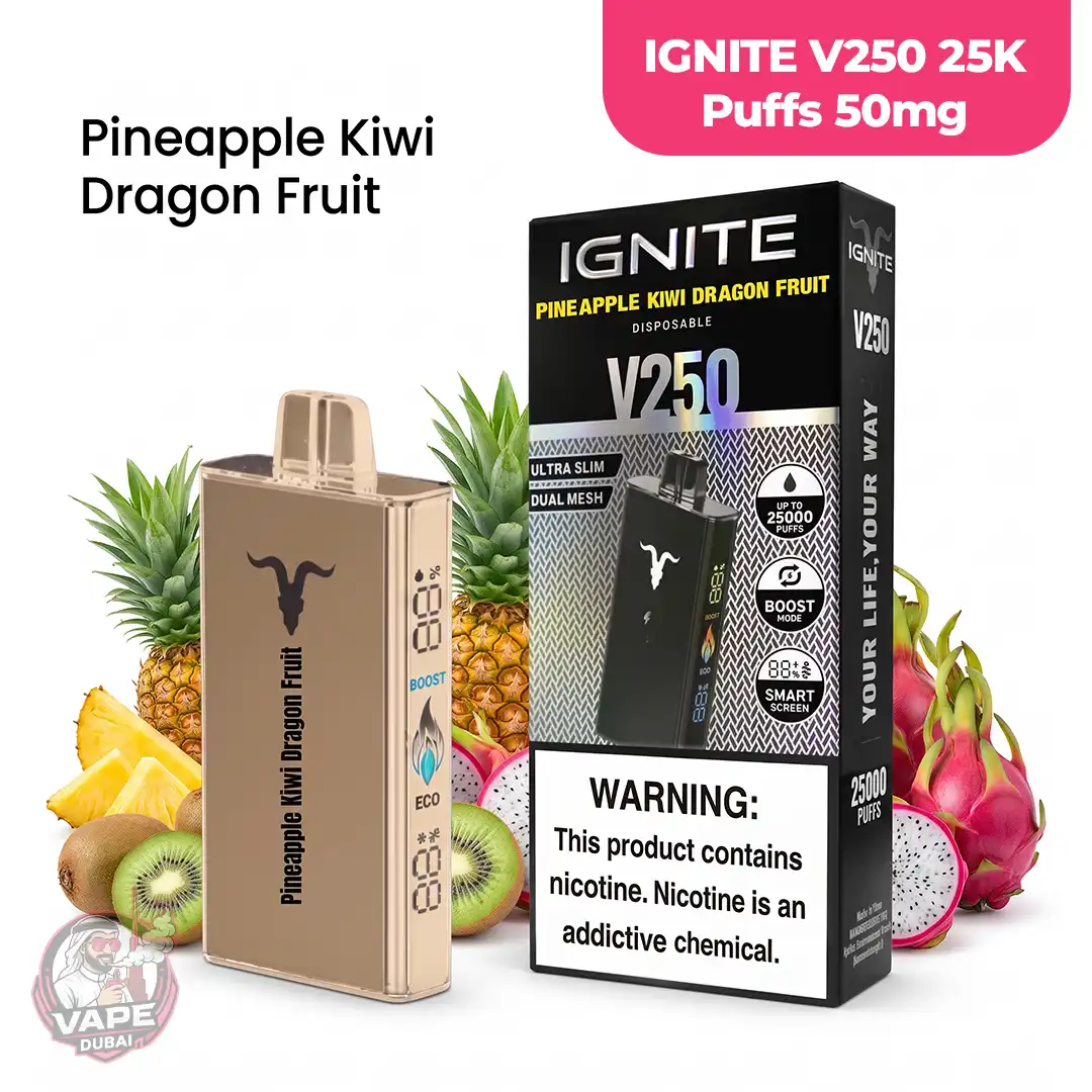 50mg IGNITE V250 25K Puffs Disposable Vape, Abu-Dhabi