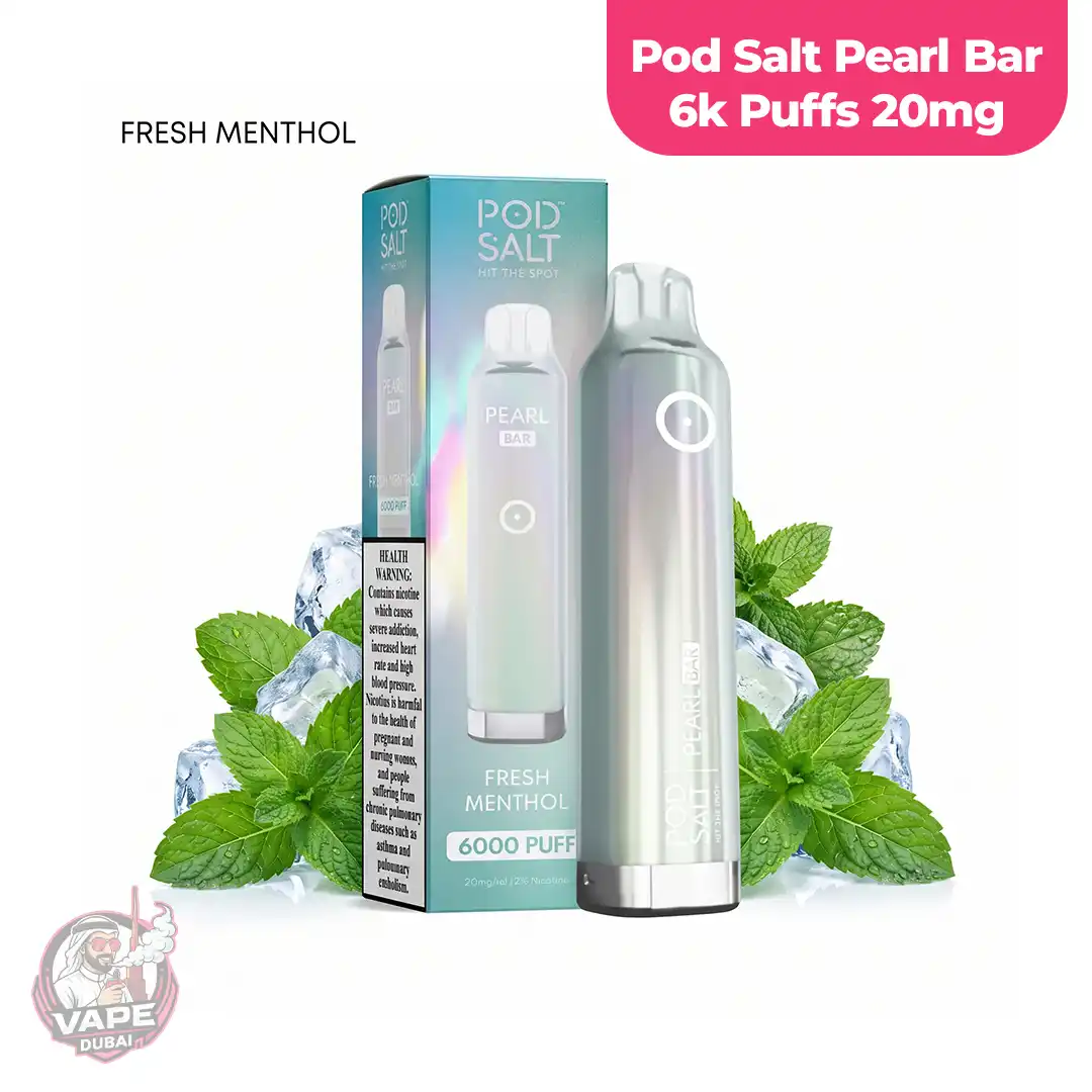 20mg Pod Salt Pearl Bar 6000 Puffs Disposable Vape, Dubai