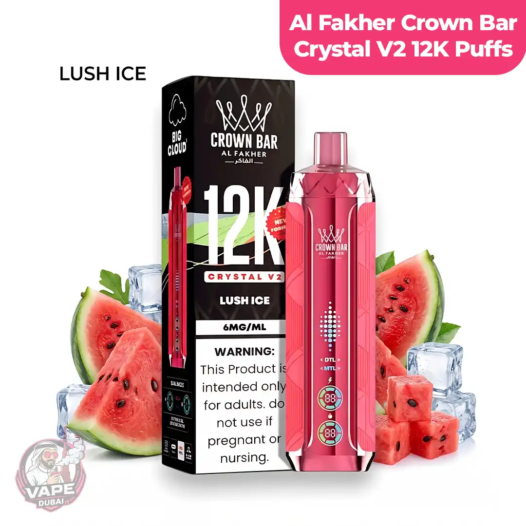 Al-Fakher Crown Bar Crystal V2 - 12K Disposable Vape