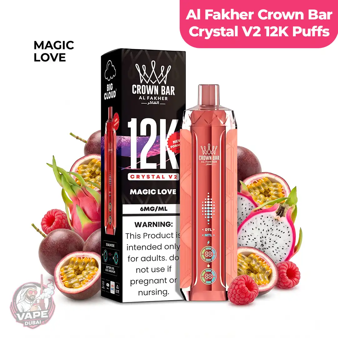 Al-Fakher Crown Bar Crystal V2 - 12K Disposable Vape