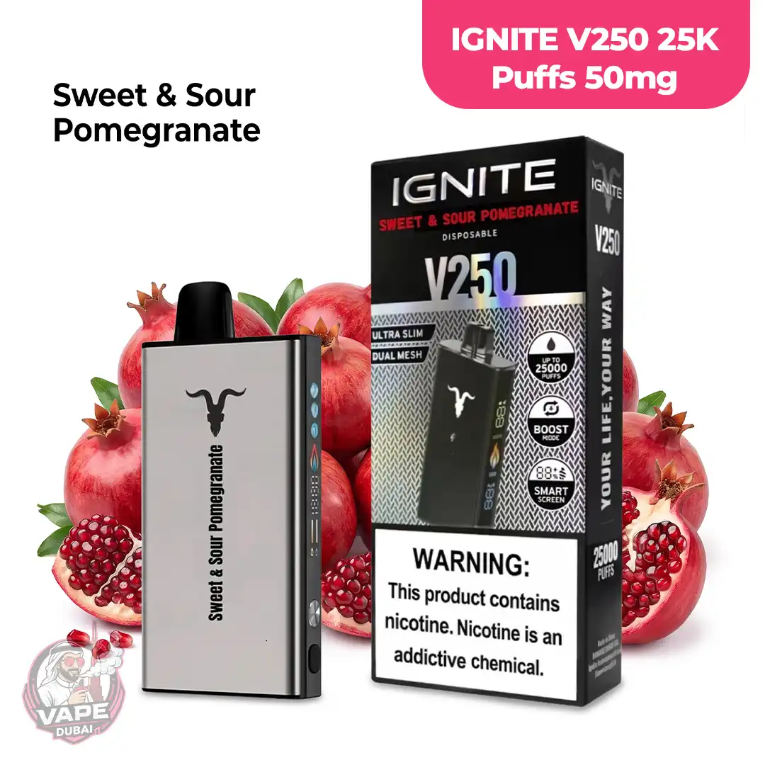 50mg IGNITE V250 25K Puffs Disposable Vape, Abu-Dhabi