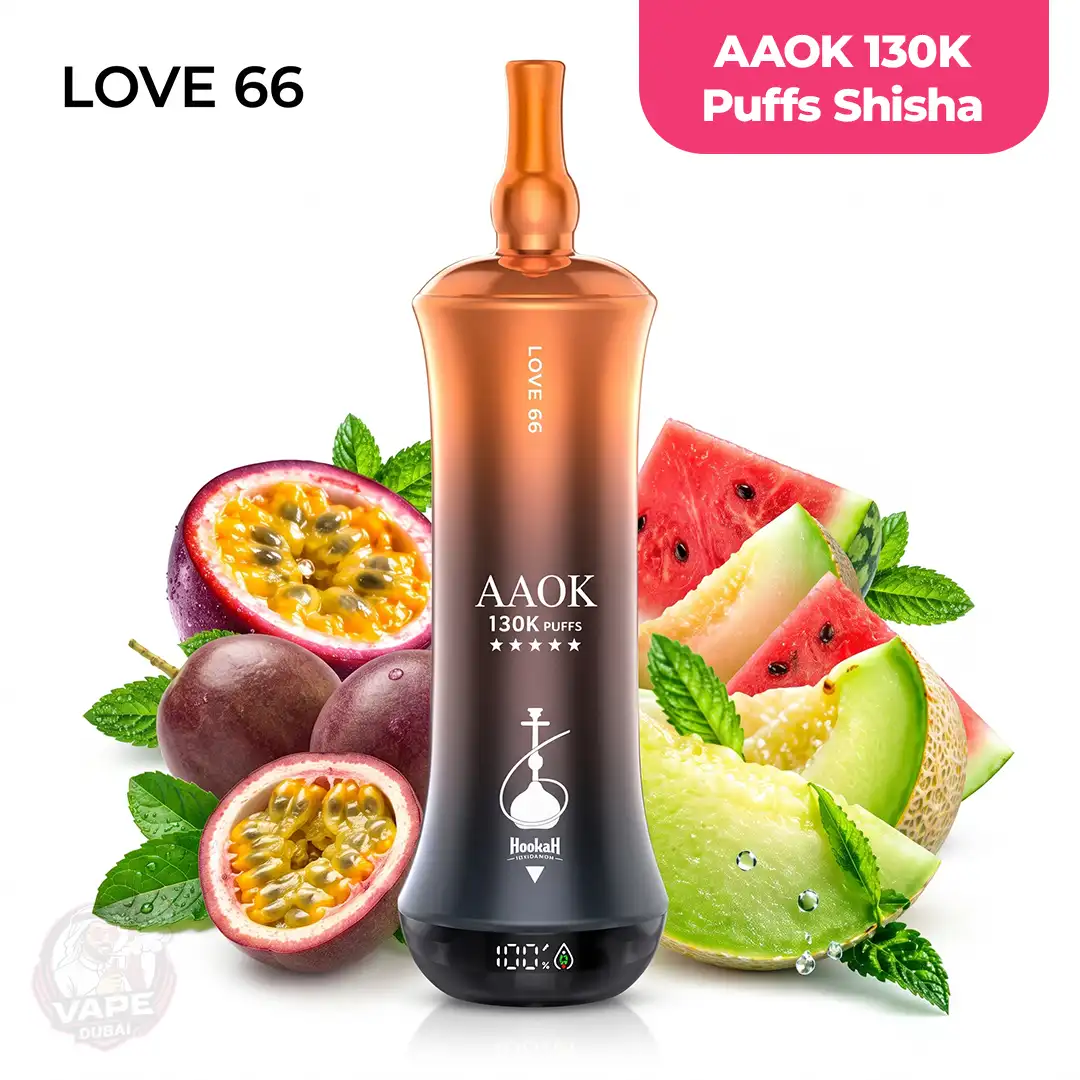AAOK 130K Puffs Hookah Disposable Vape, Abu-Dhabi