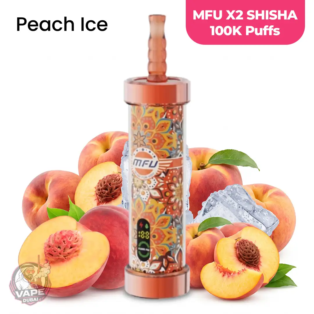MFU X2 Shisha 100K Disposable Vape 5mg, Abu-Dhabi