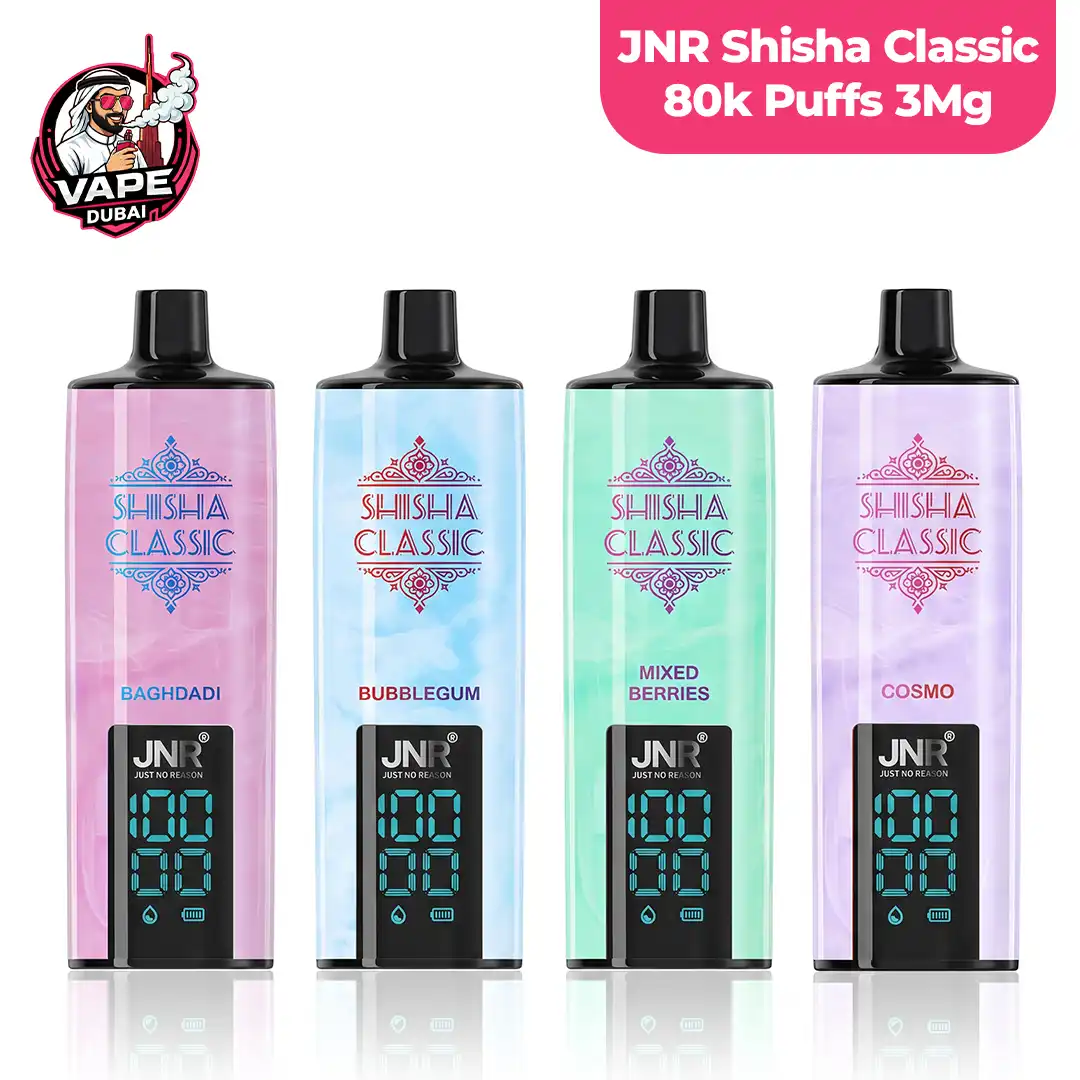 JNR Shisha Classic 80000 Puffs 3mg Disposable Vape
