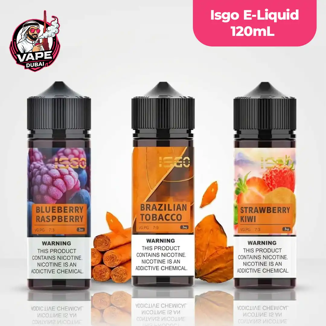 ISGO E-Liquid 120mL Freebase, Abu-Dhabi